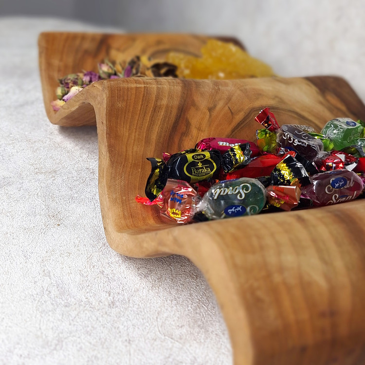 اردوخوری چوبی طرح موج