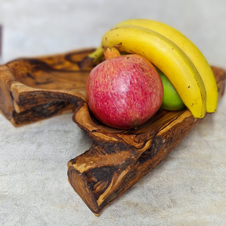 میوه خوری دفرمه رستیک تهیه شده از چوب زیتون